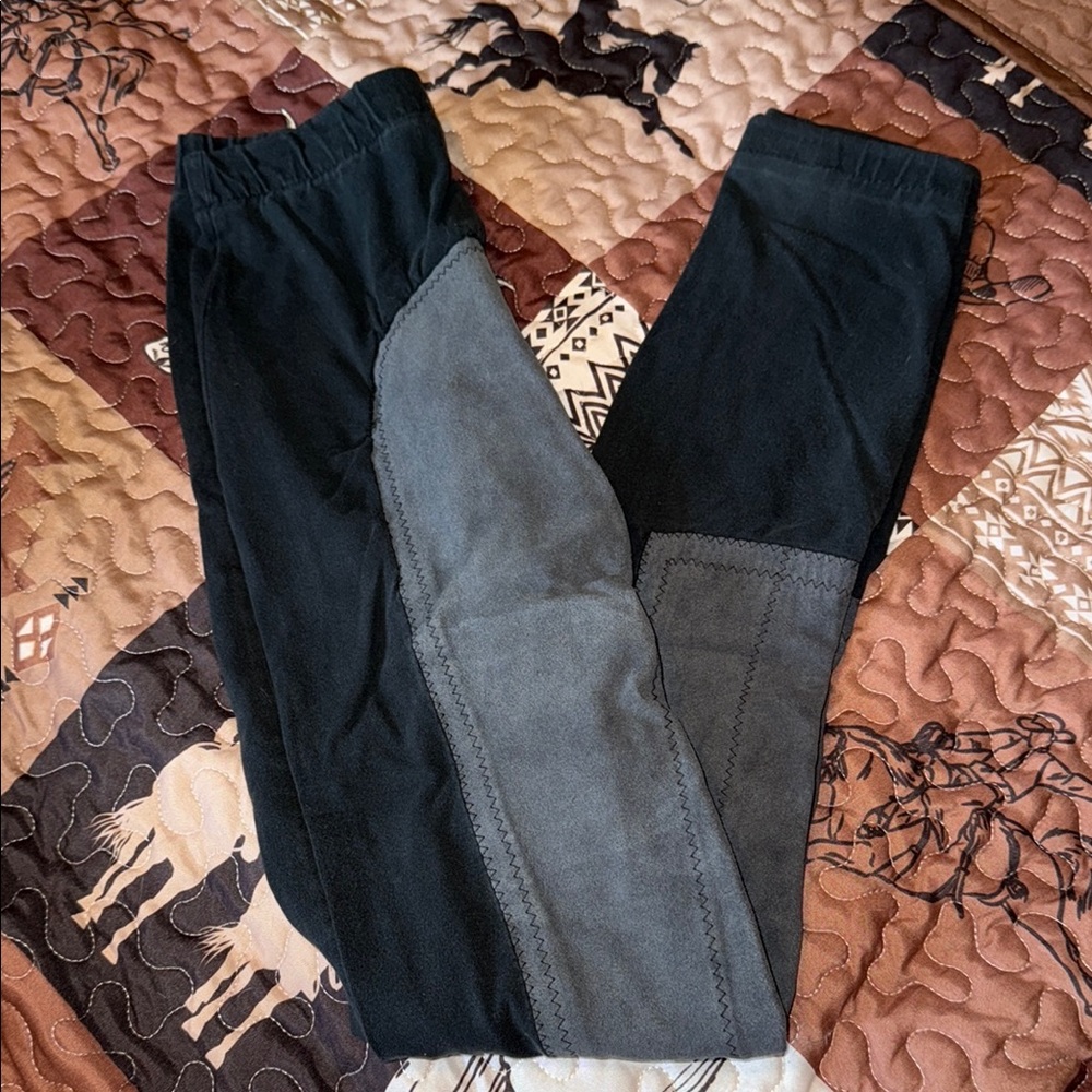 Women’s Devon-Aire Black and Gray Riding Pants